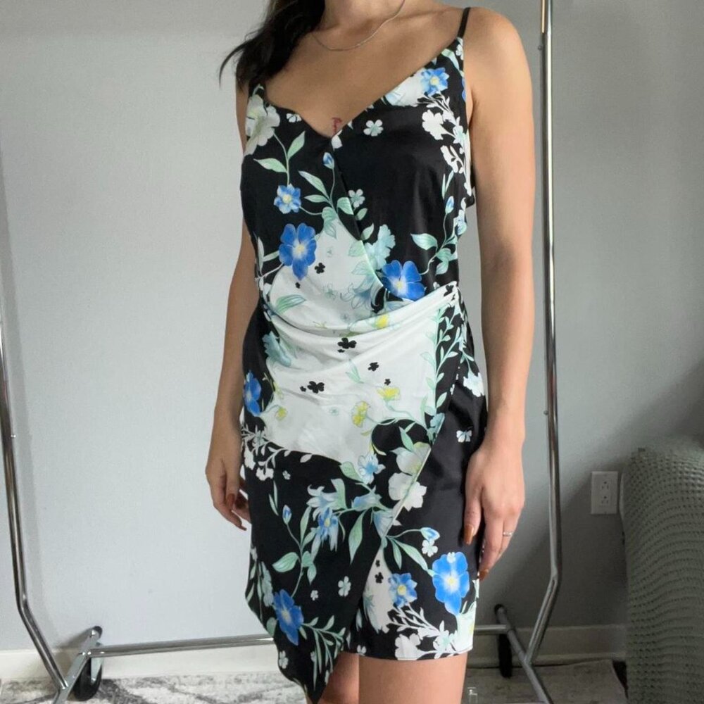 Floral Satin Dress